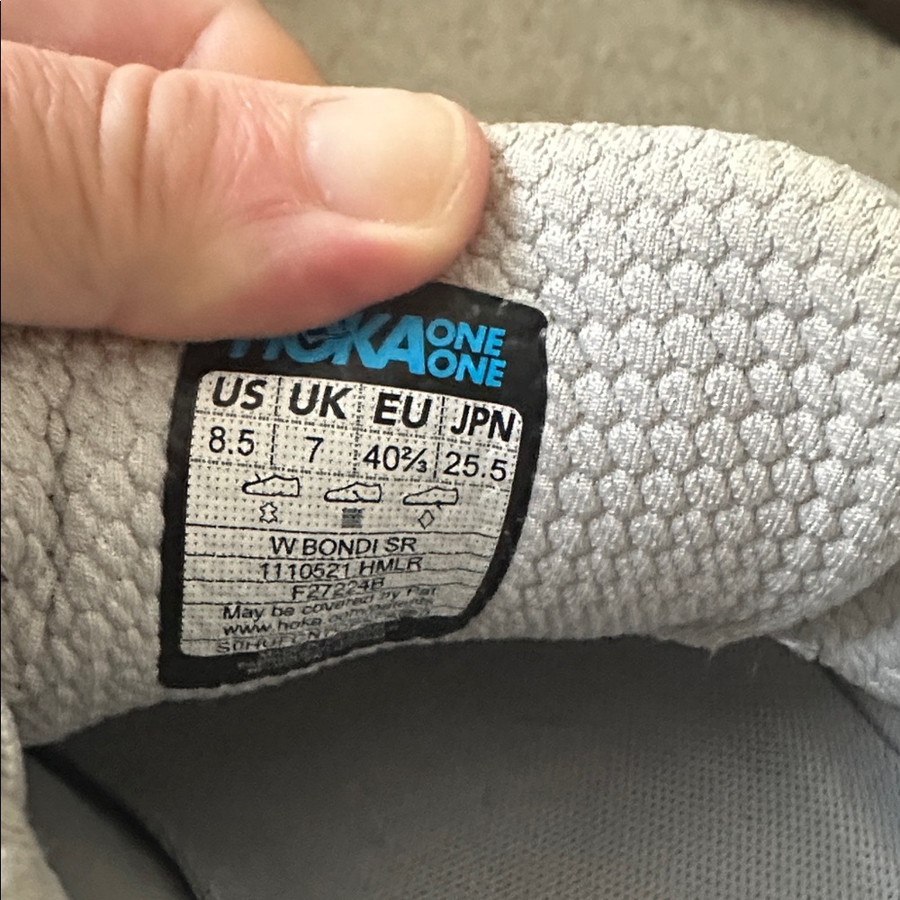 Hoka Women's Athletic Shoes in Light Gray - Picture 5 of 8